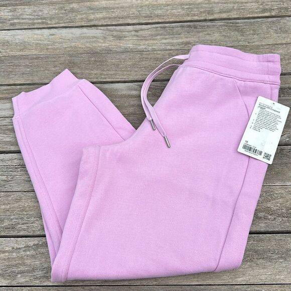 lululemon athletica Pants - Lululemon Scuba High-Rise Cropped Jogger Vitapink Size 10 NWT